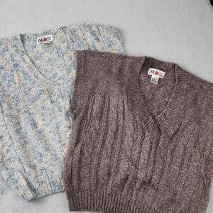 E.V.E. LTD VINTAGE KNIT VEST BUNDLE SIZE 42